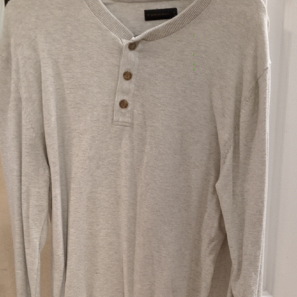 Denver Hayes Light Gray Long Sleeve Henley